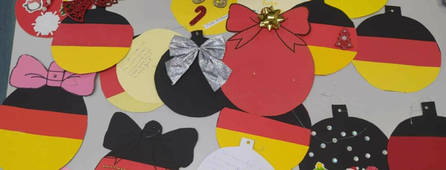 Świąteczny finał wymiany życzeń w języku niemieckim