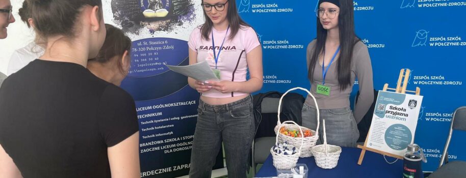 Promocja szkoły podczas Giełdy Zawodów